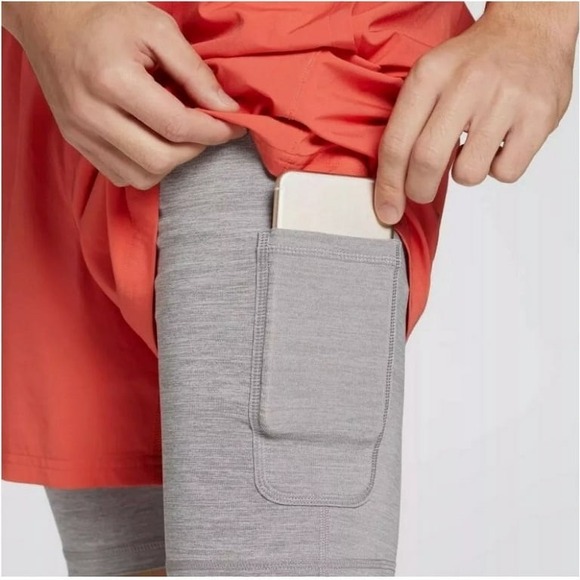 DSG Athletic Shorts 2-in-1 Running Workout Peach Shorts with Liner - Picture 16 of 16